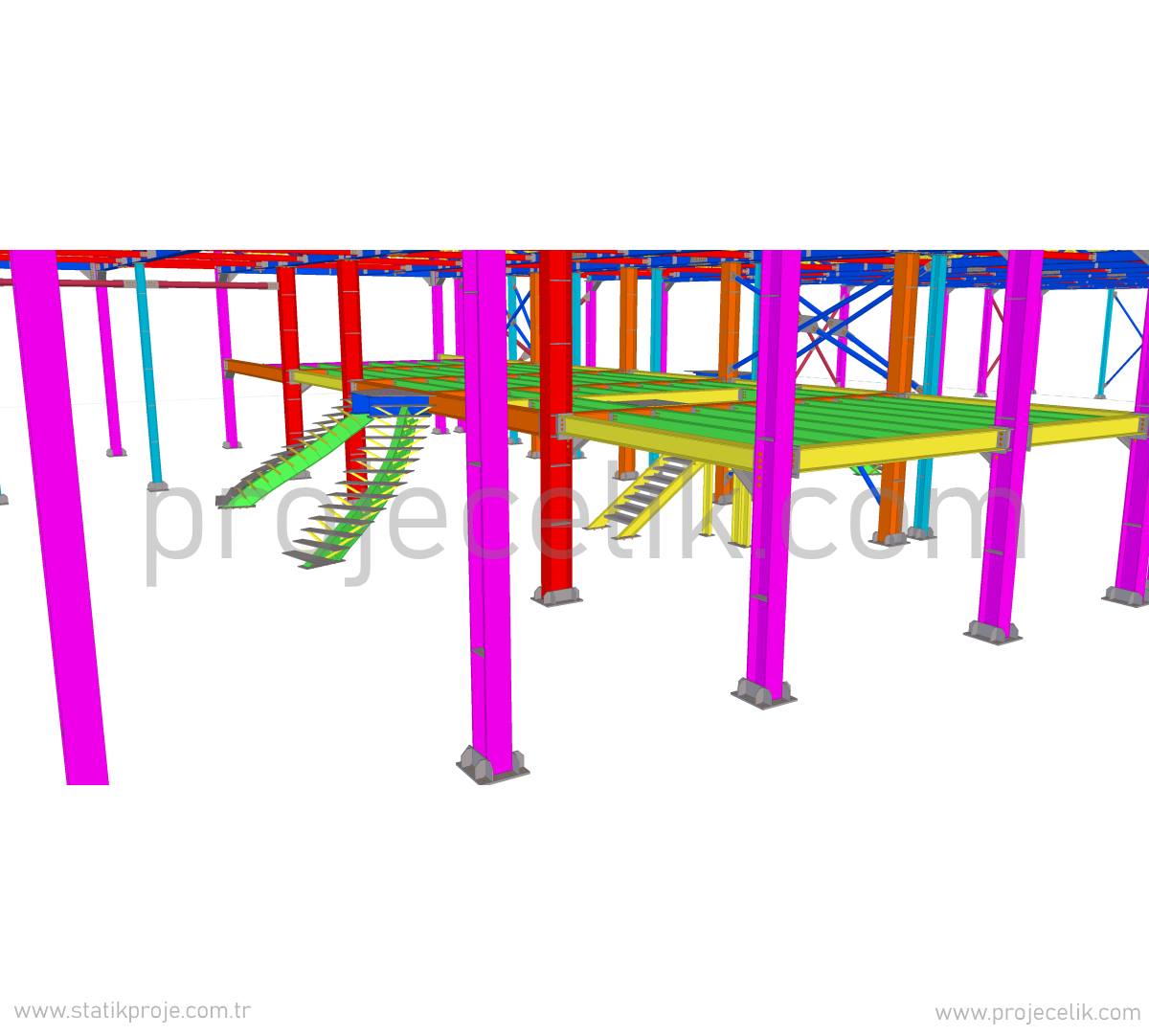 Çelik Düğün Salonu statik projesi