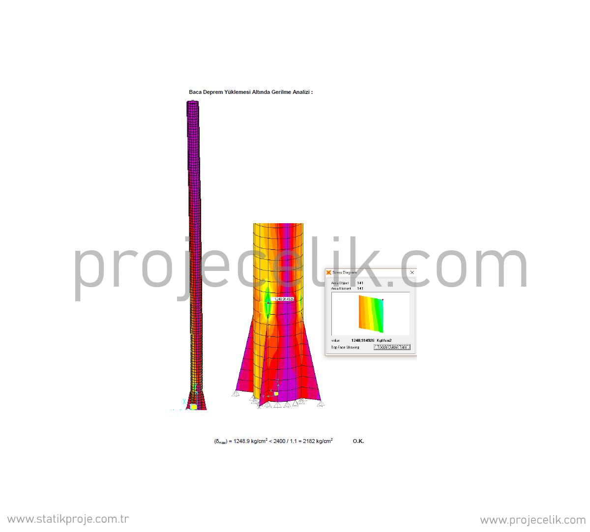Endüstriyel Baca statik hesap